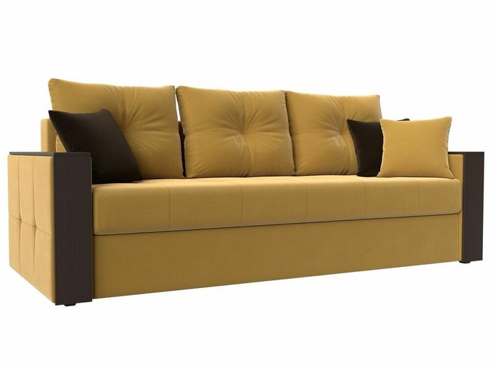 Диван-кровать Валенсия желтого цвета