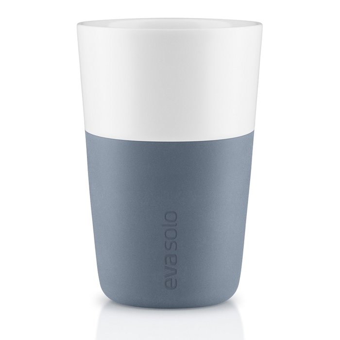 Комплект из двух чашек для латте синего цвета - купить Чашки по цене 2850.0