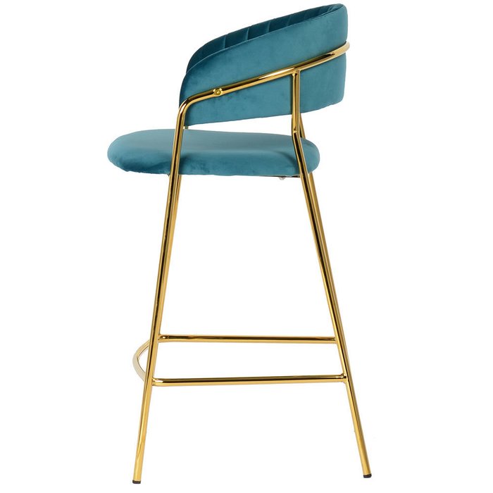 Полубарный стул Turin бирюзового цвета - лучшие Барные стулья в INMYROOM