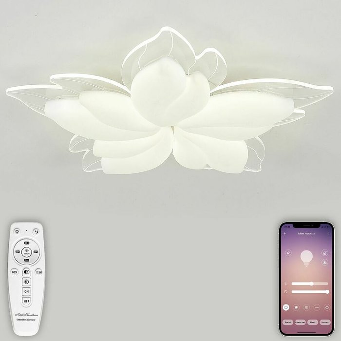 Потолочная люстра Effect LED LAMPS 81118 (пластик, цвет белый) - купить Потолочные люстры по цене 12247.0