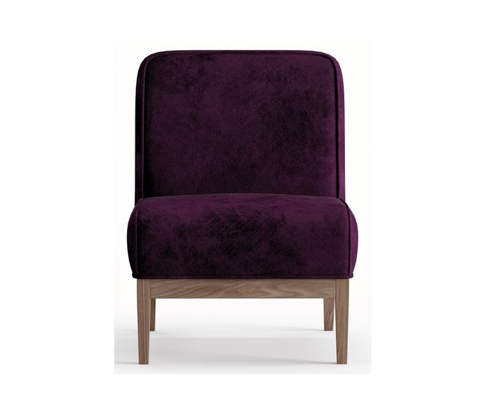 Кресло из велюра Арагорн фиолетового цвета - купить Интерьерные кресла по цене 16490.0