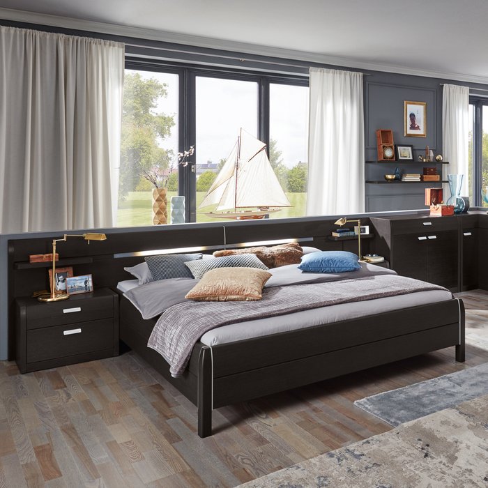 Кровать Илона 180х200 темно-коричневого цвета - лучшие Кровати для спальни в INMYROOM