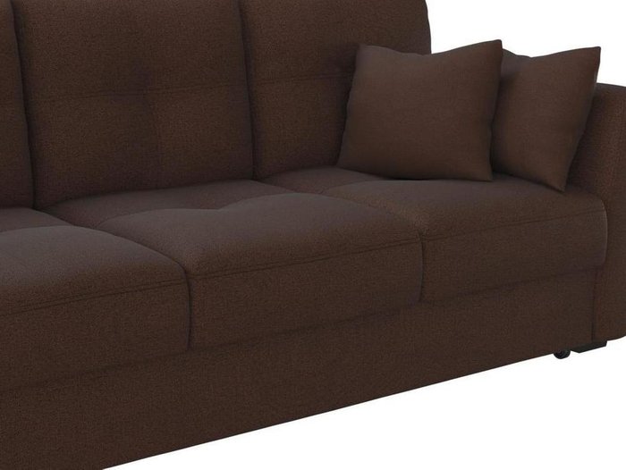Диван-кровать прямой Манхеттен Choco темно-коричневоого цвета  - лучшие Прямые диваны в INMYROOM