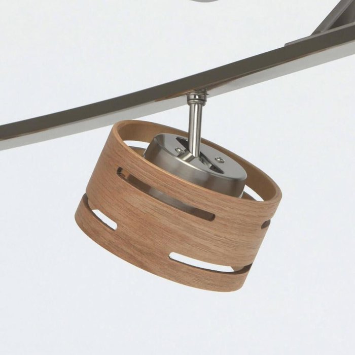 Потолочная светодиодная люстра Чил-аут с деревянными плафонами - купить Потолочные люстры по цене 12500.0