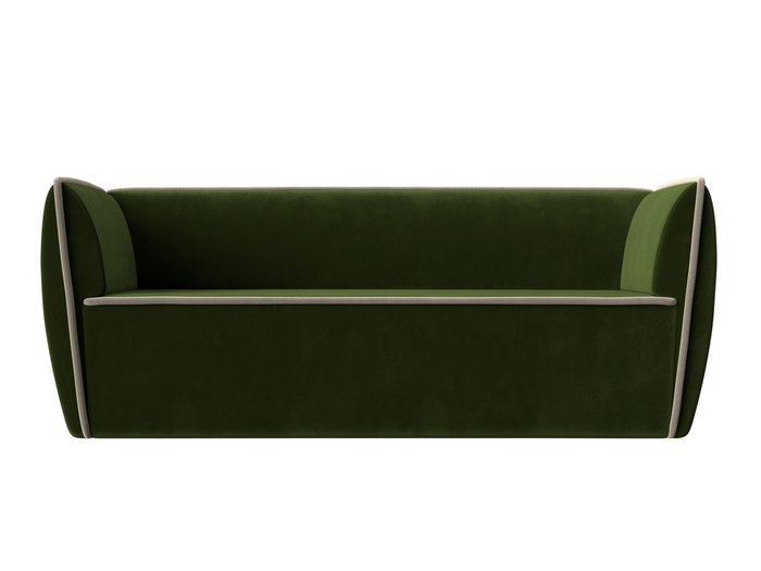 Прямой диван Бергамо зеленого цвета - купить Прямые диваны по цене 29999.0