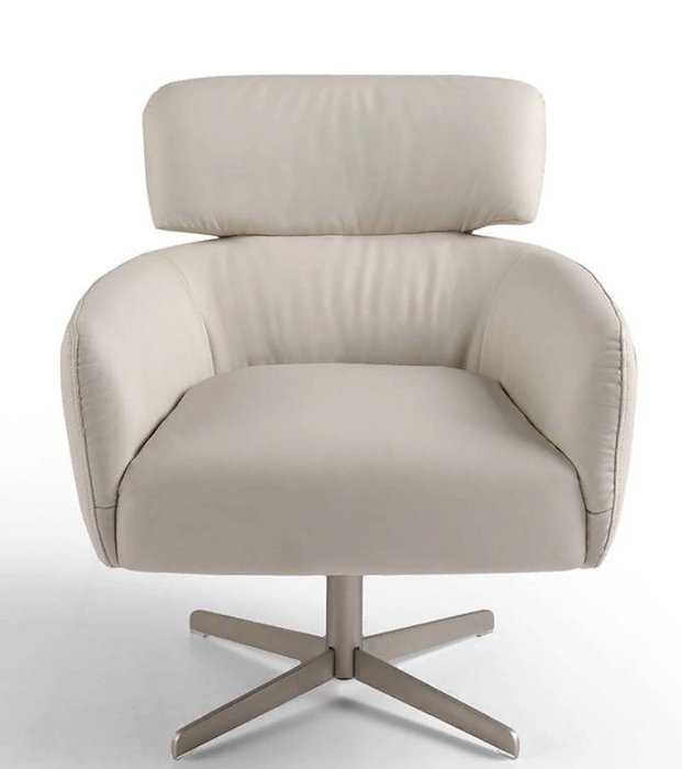 Поворотное кресло белого цвета - купить Интерьерные кресла по цене 70990.0