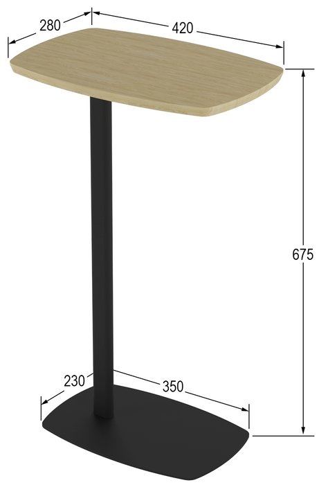 Кофейный стол Дей со столешницей цвета Дуб янтарный - купить Кофейные столики по цене 4210.0