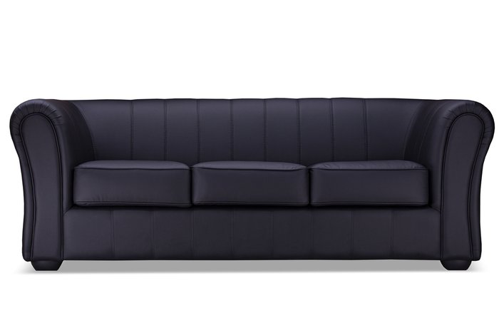 Прямой диван Бруклин Премиум черного цвета - лучшие Прямые диваны в INMYROOM