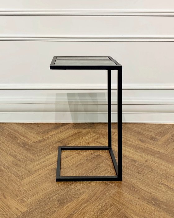 Стол кофейный черного цвета с мраморной столешницей  - лучшие Кофейные столики в INMYROOM