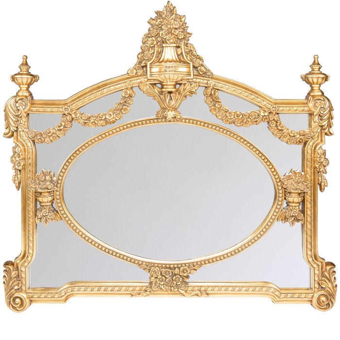 Настенное зеркало Кронборг золотого цвета