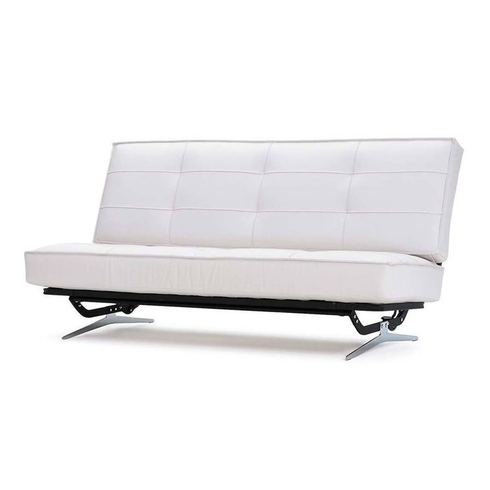 Диван-кровать Арни из белой кожи California - купить Прямые диваны по цене 57990.0
