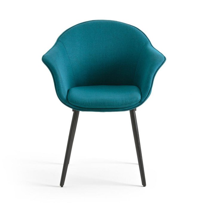 Обеденное винтажное кресло Quilda синего цвета - купить Обеденные стулья по цене 19889.0