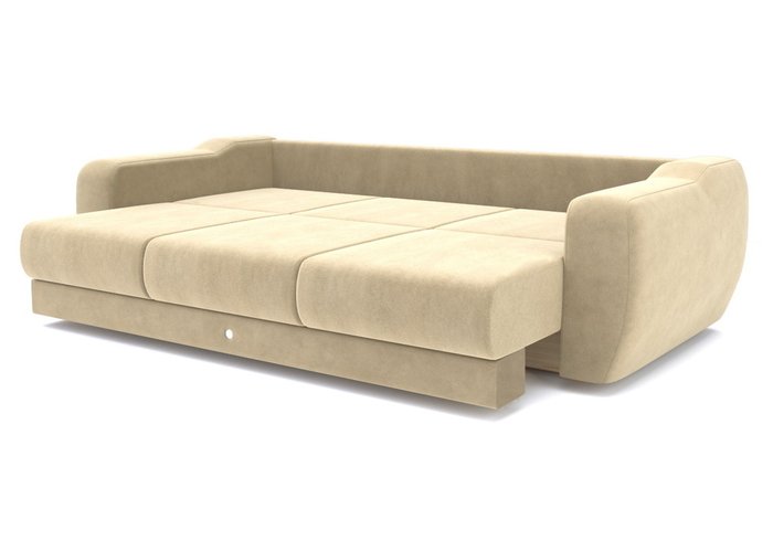 Набор из дивана-кровати с двумя креслами бежевого цвета - лучшие Прямые диваны в INMYROOM