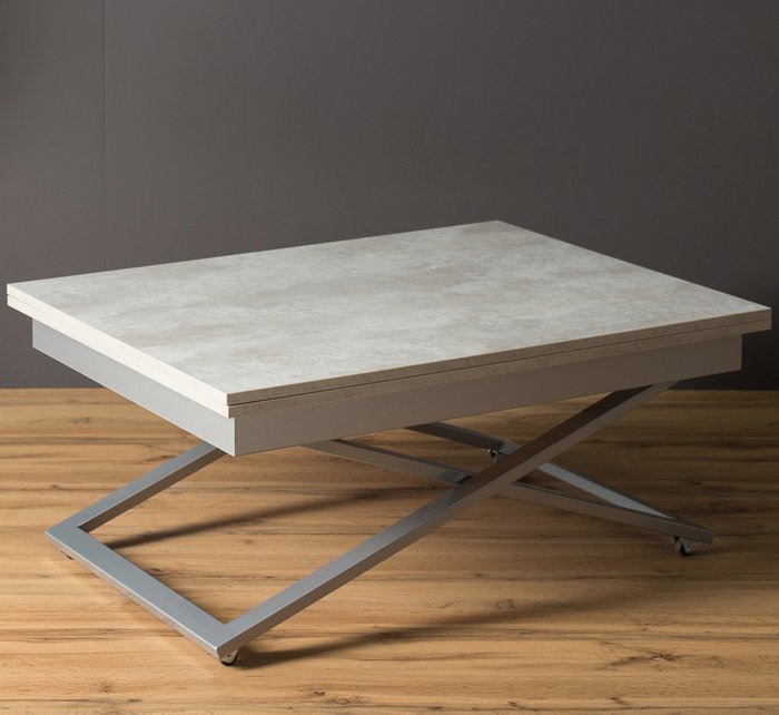Стол-трансформер Accord цвета бетон - купить Обеденные столы по цене 14990.0