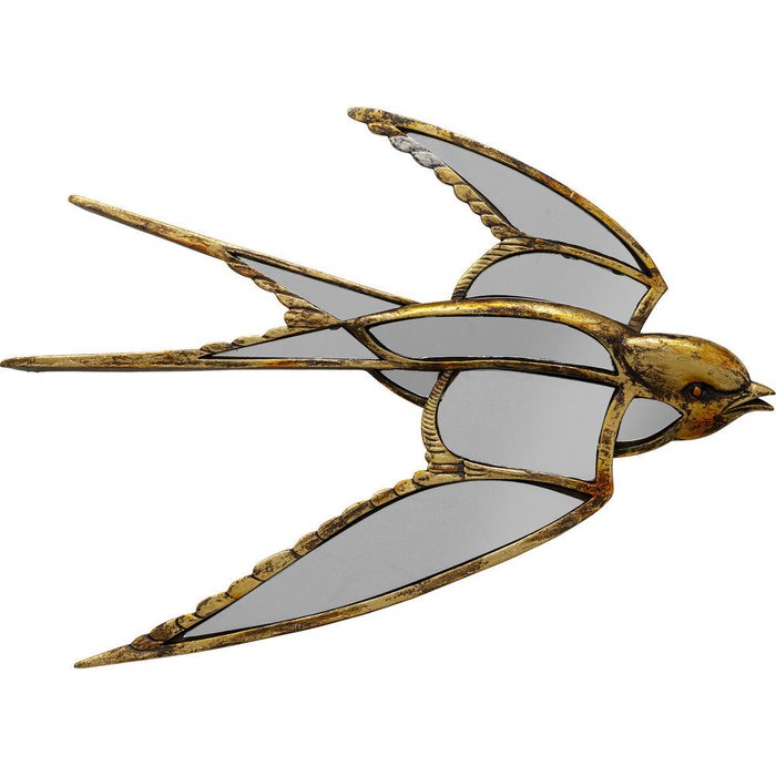 Украшение настенное Swallow золотого цвета