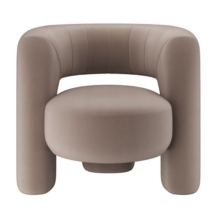 Кресло Zampa темно-бежевого цвета - купить Интерьерные кресла по цене 36914.0