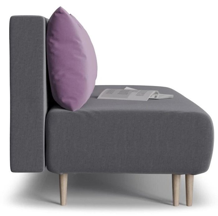 Диван-кровать Mille Smail серого цвета - лучшие Прямые диваны в INMYROOM