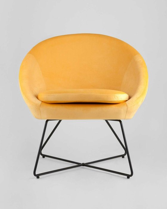 Кресло Колумбия оранжевого цвета - лучшие Интерьерные кресла в INMYROOM