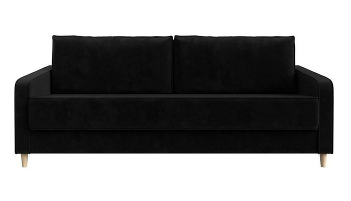 Диван-кровать Варшава черного цвета - купить Прямые диваны по цене 58999.0