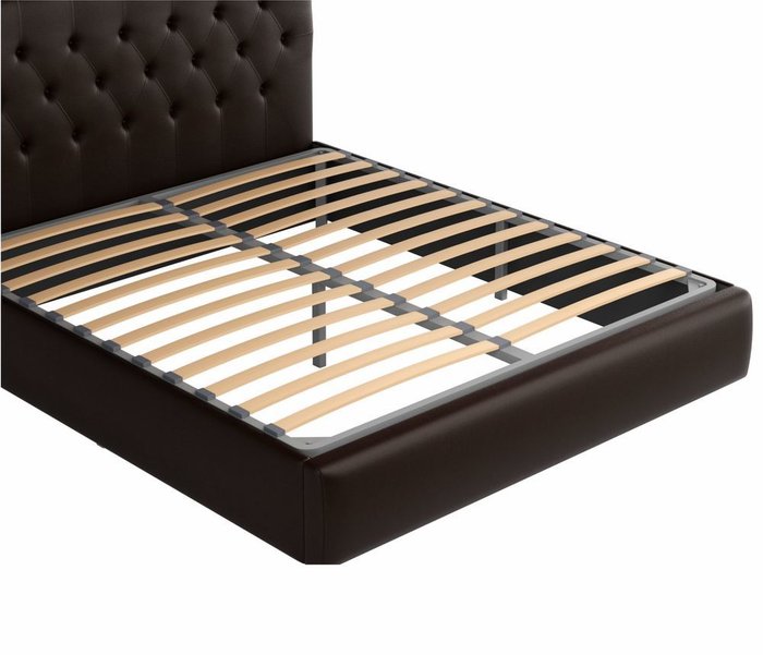Кровать Амели 180х200 темно-коричневого цвета - лучшие Кровати для спальни в INMYROOM