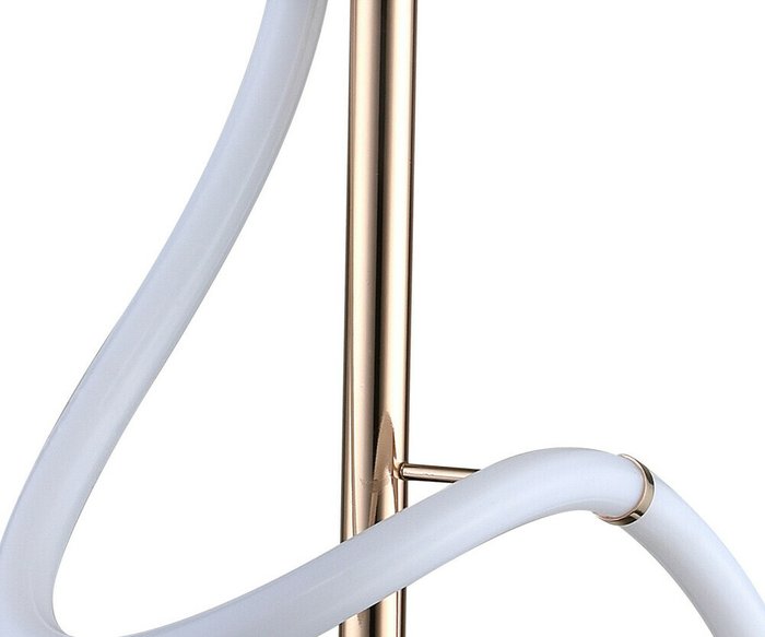 Подвесной светодиодный светильник Далия бело-золотого цвета - купить Подвесные светильники по цене 8900.0