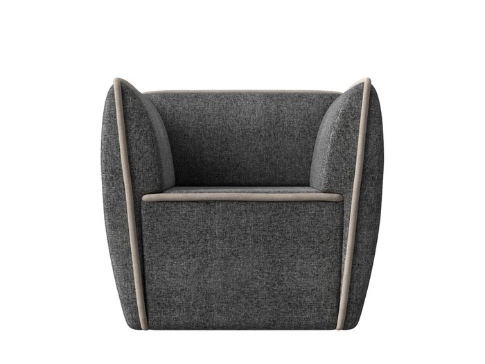 Кресло Бергамо серого цвета - купить Интерьерные кресла по цене 22999.0