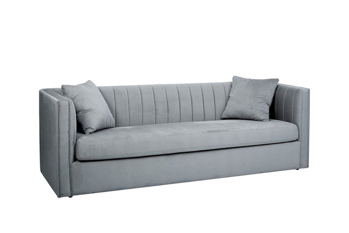 Диван-кровать трехместный Paolo серого цвета - купить Прямые диваны по цене 133500.0