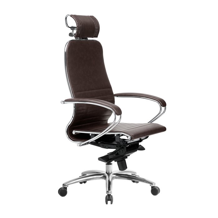 Кресло офисное Samurai темно-коричневого цвета - купить Офисные кресла по цене 22629.0