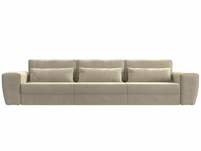  Прямой диван-кровать Лига 008 Long бежевого цвета - купить Прямые диваны по цене 63999.0