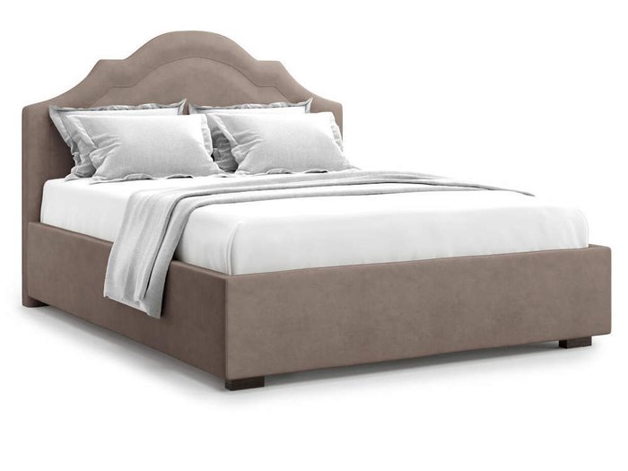 Кровать Madzore без подъемного механизма 160х200 коричневого цвета