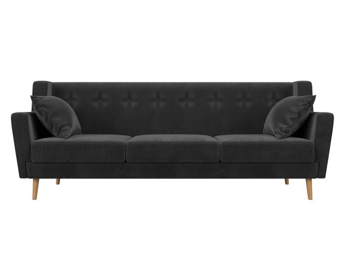 Диван Брайтон серого цвета - купить Прямые диваны по цене 38999.0