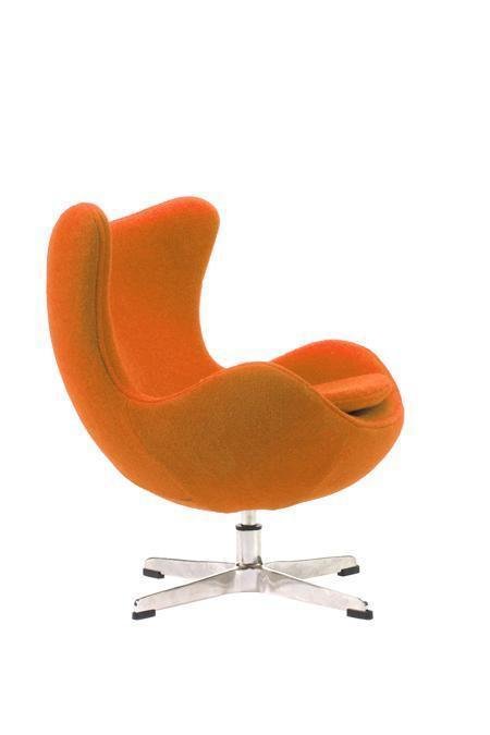  Детское кресло Egg Chair Оранжевый Кашемир - лучшие Интерьерные кресла в INMYROOM