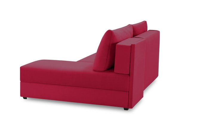 Угловой диван-кровать с оттоманкой Джелонг Лайт красного цвета - лучшие Угловые диваны в INMYROOM