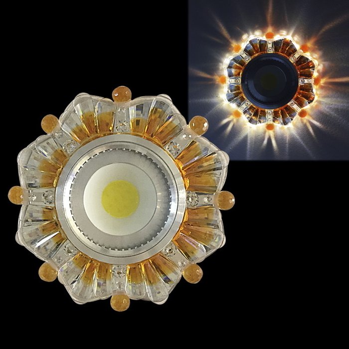 Встраиваемый светильник 42235-9.0-001PL MR16+LED3W CL/BN (полимер, цвет коричневый) Встраиваемый светильник 42235-9.0-001PL MR16+LED3W CL/BN (полимер, цвет коричневый)