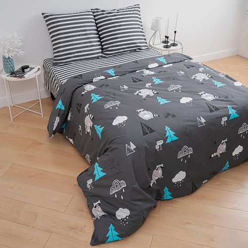 КПБ 'Традиция' 2,0 спальный, поплин, 100% хлопок, пл. 118 гр./кв.м., 'Еноты' - купить Комплекты постельного белья по цене 3564