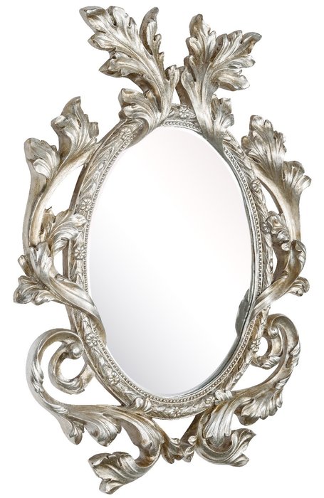 Настенное Зеркало в раме Glory Silver  - купить Настенные зеркала по цене 27500.0