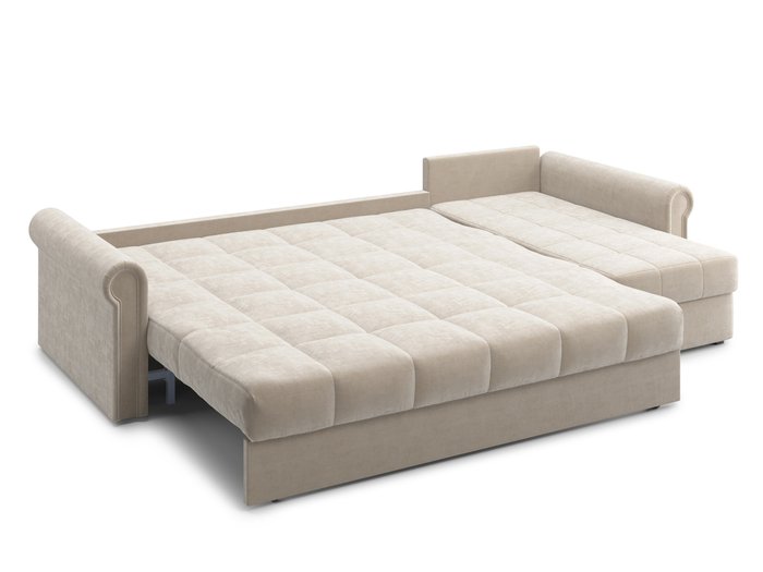 Угловой диван-кровать Палермо 1.4 бежевого цвета - лучшие Угловые диваны в INMYROOM