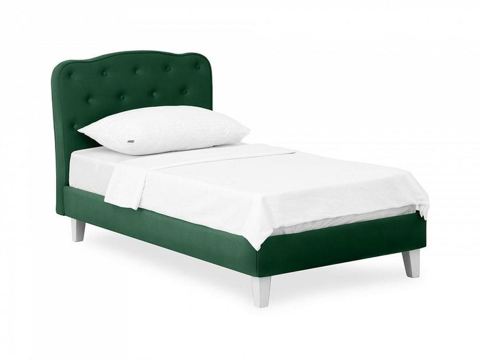 Кровать Candy 80х160 зеленого цвета - купить Одноярусные кроватки по цене 32100.0