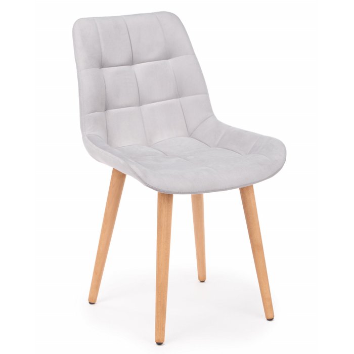 Обеденный стул Челси 360 светло-серого цвета вращающийся Обеденный стул Челси 360 светло-серого цвета вращающийся