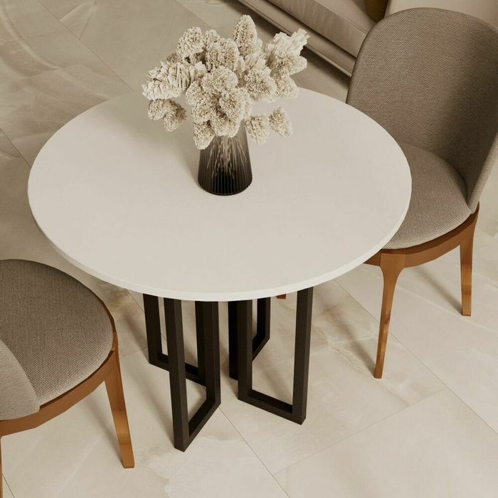 Обеденный стол Квартет с белой столешницей  - лучшие Обеденные столы в INMYROOM