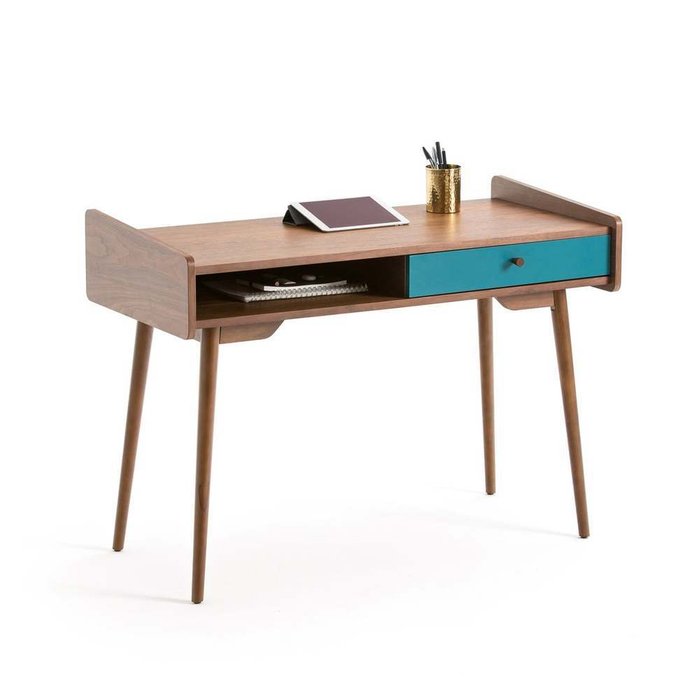 Стол письменный винтажный Ronda коричневого цвета - лучшие Письменные столы в INMYROOM