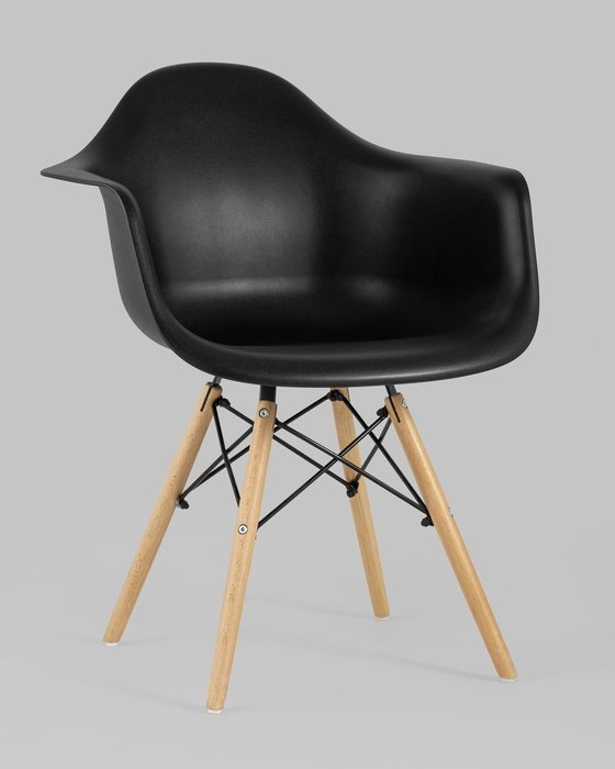 Стул с подлокотниками черного цвета - купить Обеденные стулья по цене 2990.0