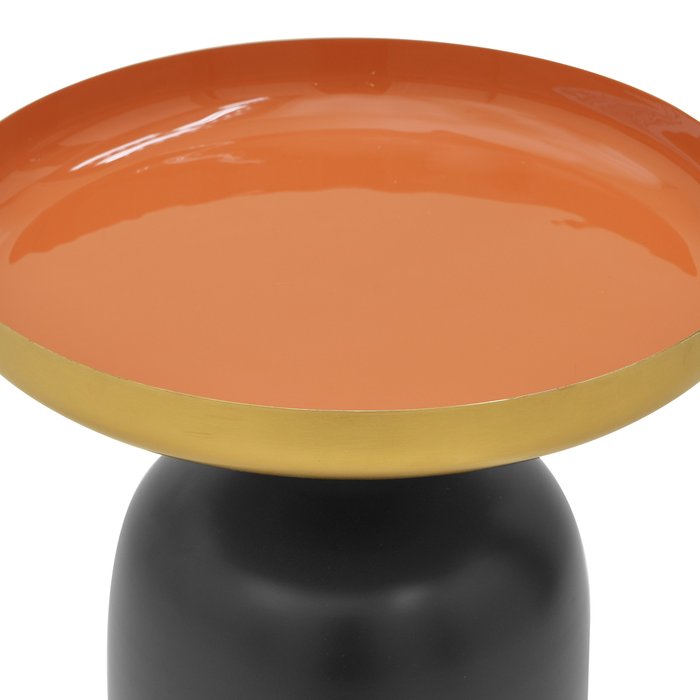 Кофейный стол черно-оранжевого цвета - купить Кофейные столики по цене 21800.0