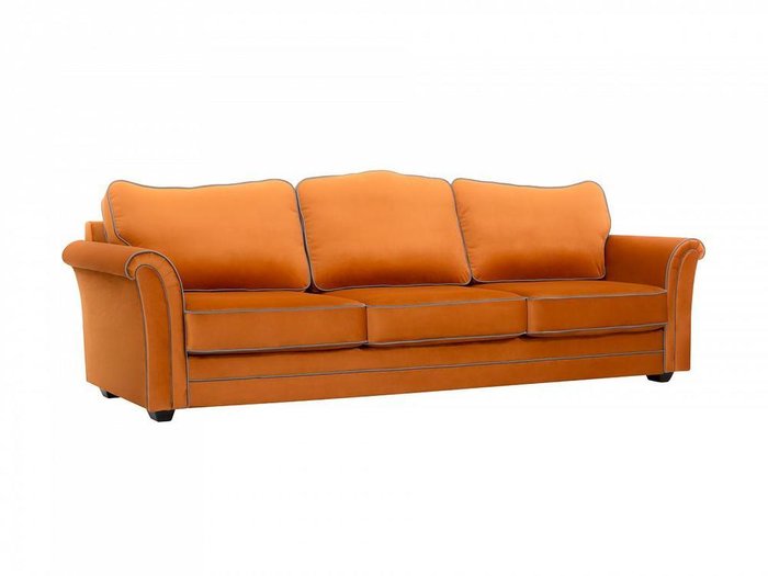 Диван трехместный Sydney оранжевого цвета  - купить Прямые диваны по цене 107100.0