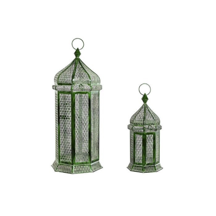 Фонари Home ESPRIT Зеленый Металл Восточный 23 x 23 x 57 cm (2 Предметы) Фонари Home ESPRIT Зеленый Металл Восточный 23 x 23 x 57 cm (2 Предметы)