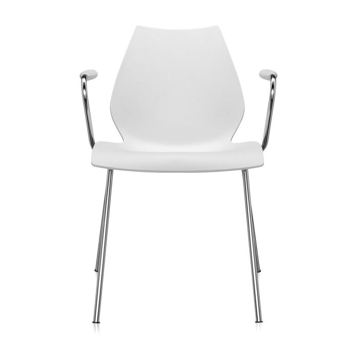 Стул Maui белого цвета - лучшие Обеденные стулья в INMYROOM