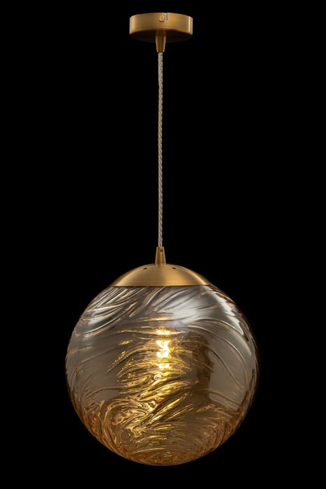 Подвесной светильник Dunas янтарного цвета - лучшие Подвесные светильники в INMYROOM