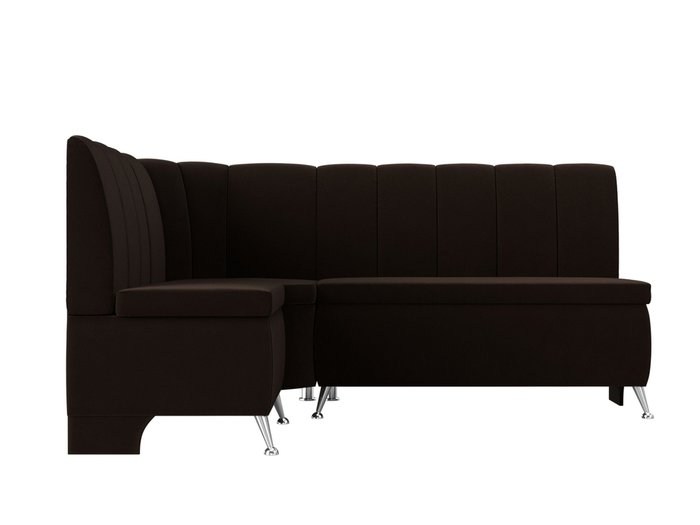 Кухонный угловой диван Кантри коричневого цвета левый угол - купить Угловые диваны по цене 35999.0