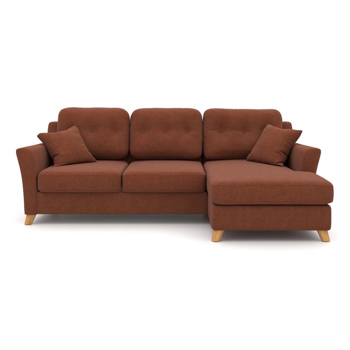 Угловой диван-кровать Raf EKL коричневый