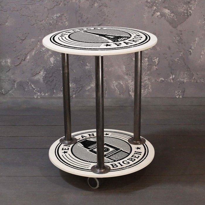 Кофейный столик на колесиках   